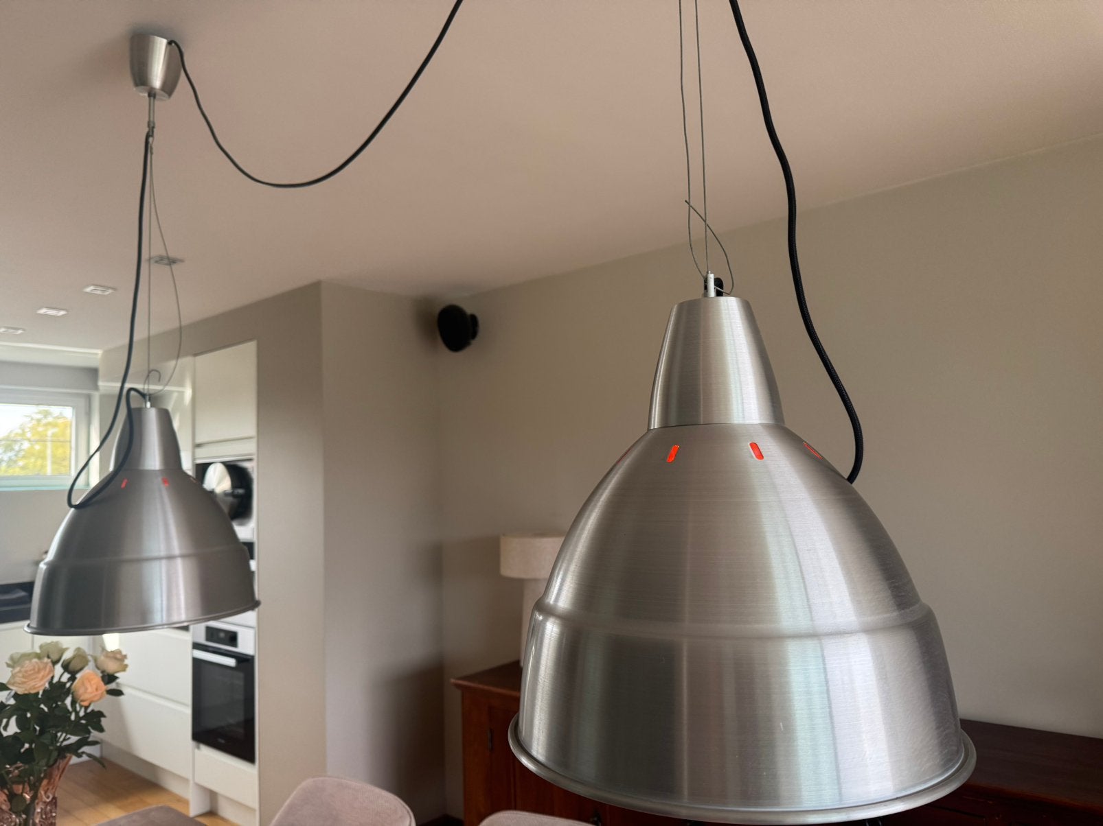 hanglampen, Ophalen, Gebruikt, Metaal, Industrielook