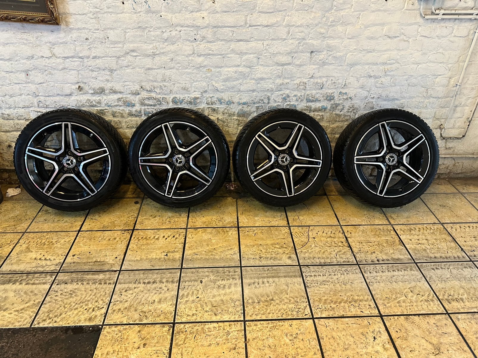 4 Jantes Mercedes 18 pouces AMG, Pneus et Jantes, 4 Saisons, Véhicule de tourisme, 18 pouces