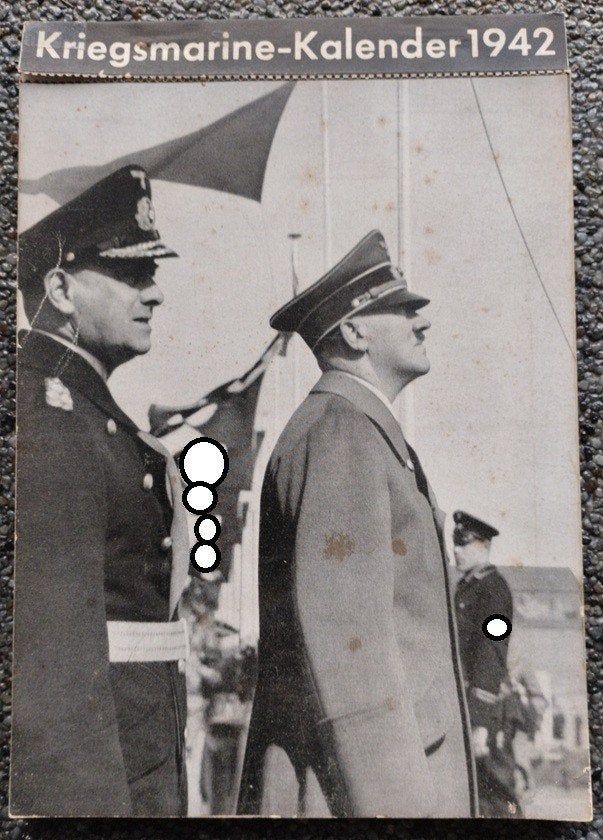 Complete Kriegsmarine kalender (1942 ), Ophalen of Verzenden, Marine, Foto of Poster