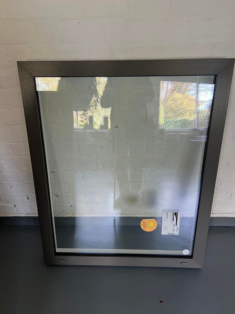 PVC vast raam met dubbel glas, merk Deceuninck., Doe-het-zelf en Bouw, Ophalen, Zo goed als nieuw
