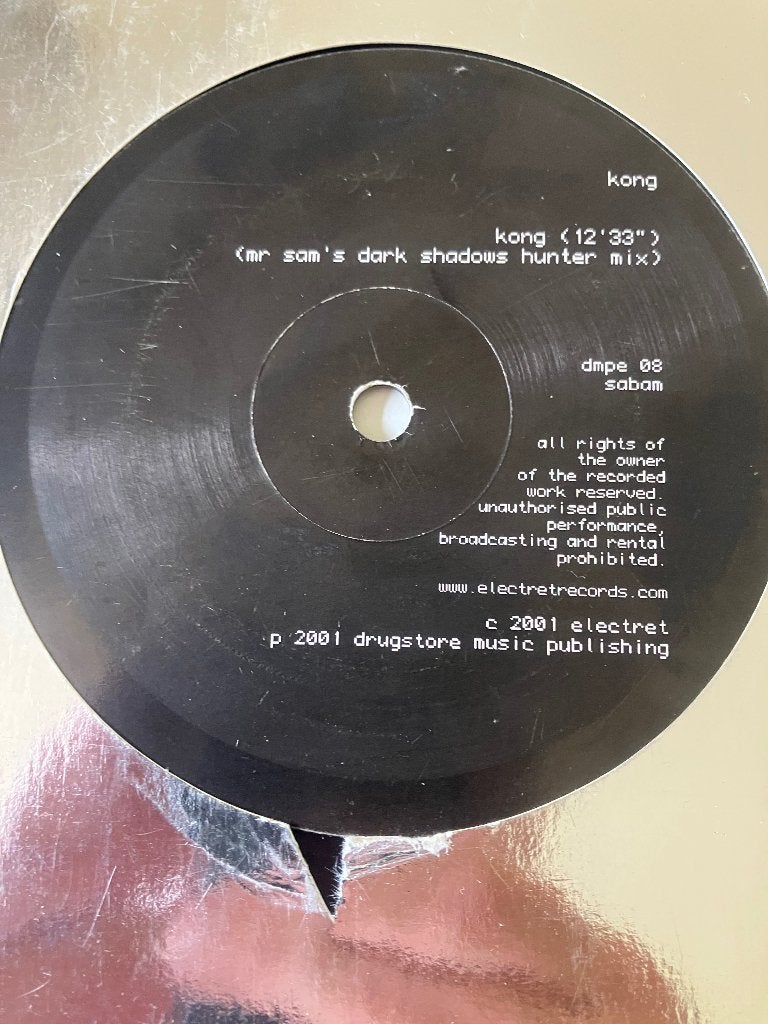 Kong - kong ( 12” maxi vinyl ), Cd's en Dvd's, Vinyl | Dance en House, Gebruikt, Ophalen of Verzenden, Techno, 12 inch