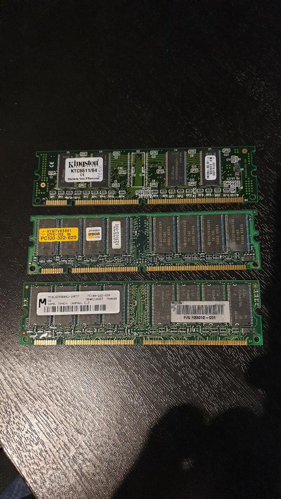 64MB - PC100 - verschillende merken, Computers en Software, RAM geheugen, Overige soorten, Ophalen of Verzenden, Desktop, Gebruikt
