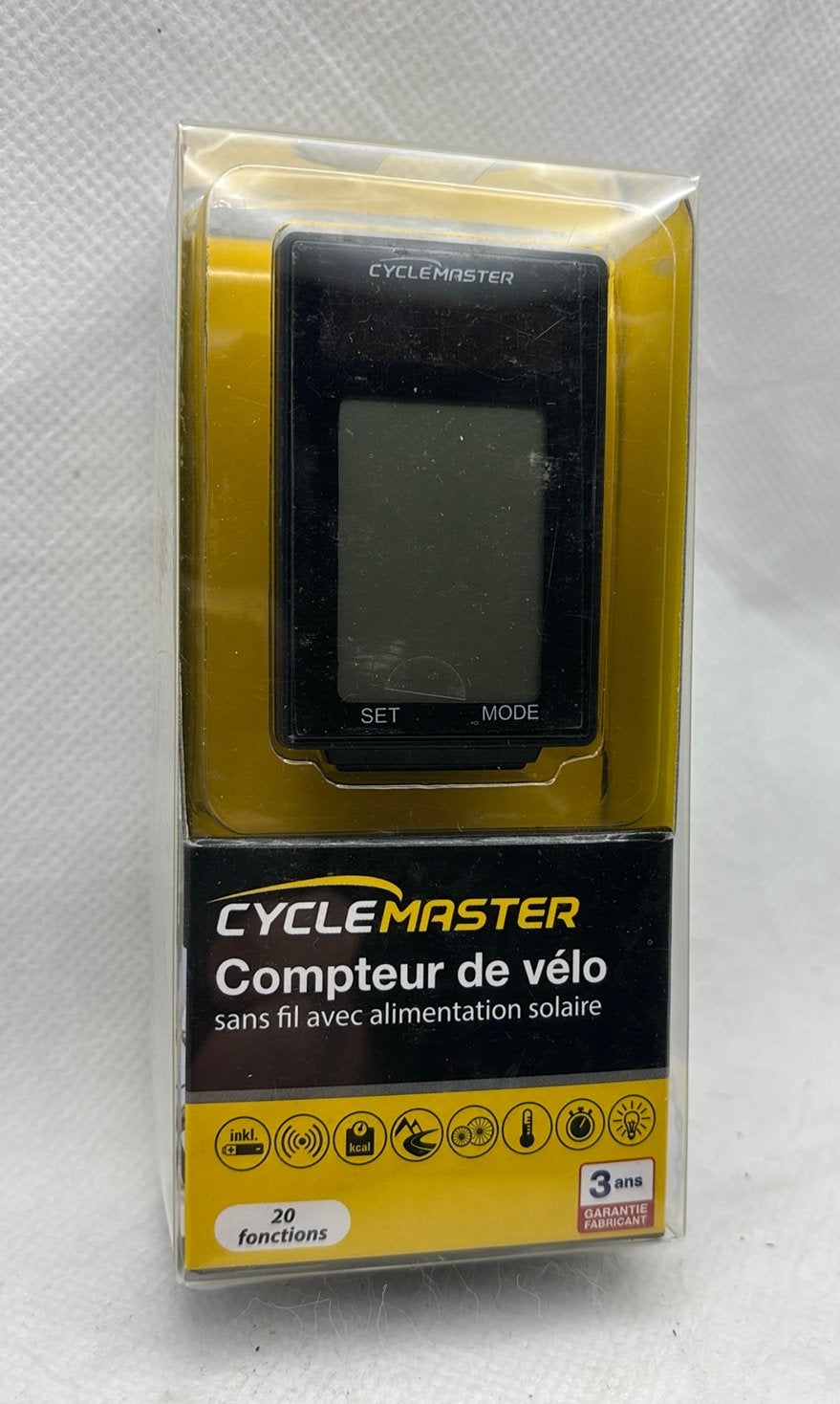 CycleMaster Wireless Solar Bicycle Computer ike Speedometer, Vélos & Vélomoteurs, Accessoires vélo | Compteurs de vélo, Neuf, Enlèvement ou Envoi