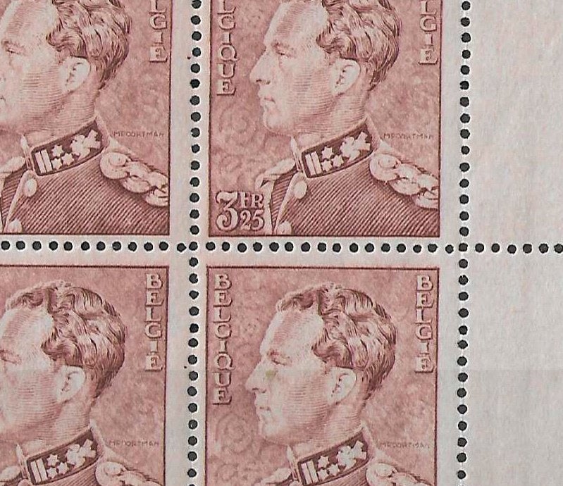 Belgische postzegels  -  531  (x4), Verzenden, Postfris