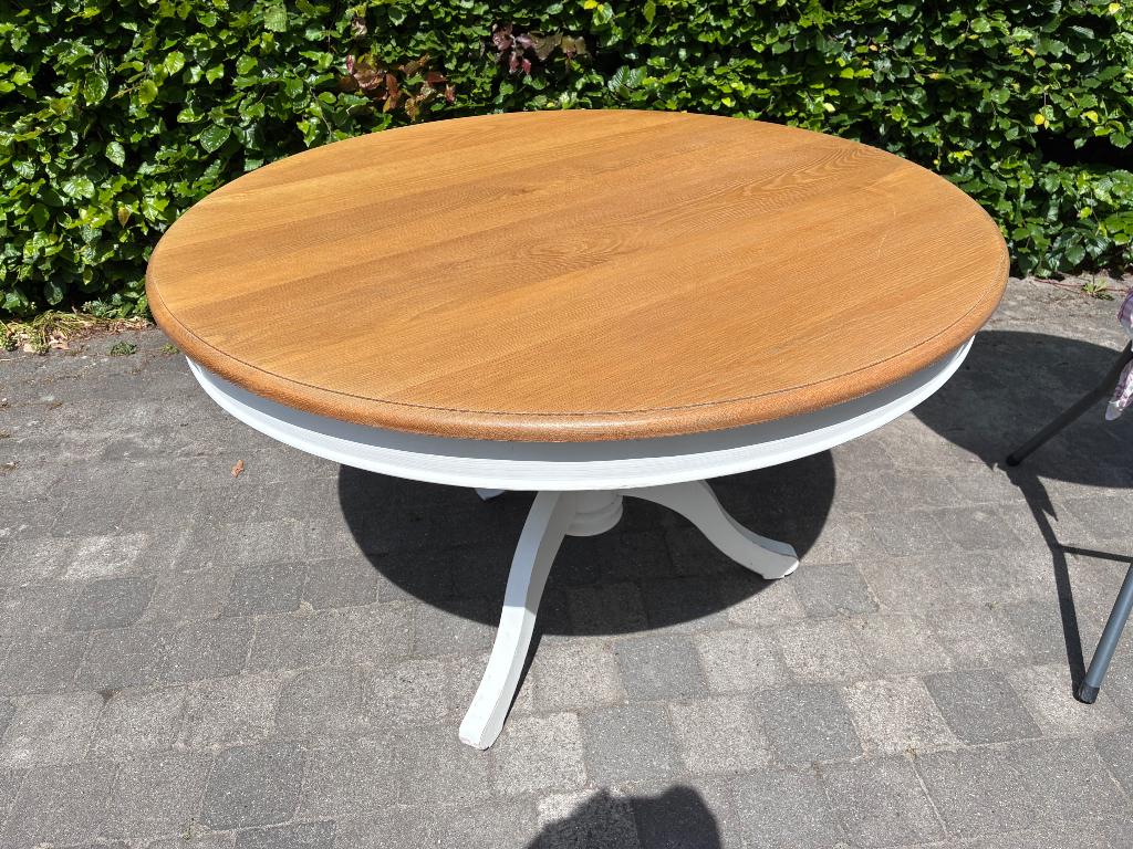 Ronde tafel, Huis en Inrichting, Tafels | Eettafels, Ophalen, Vier personen, 100 tot 150 cm, 100 tot 150 cm