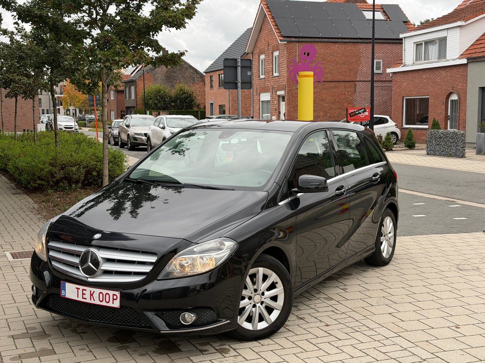 Mercedes-Benz B180 **ONGEVALVRIJ**TOPSTAAT**BELGISCHE WAGEN*, Auto's, 90 kW, Zwart, Particulier, Verwarmde buitenspiegels