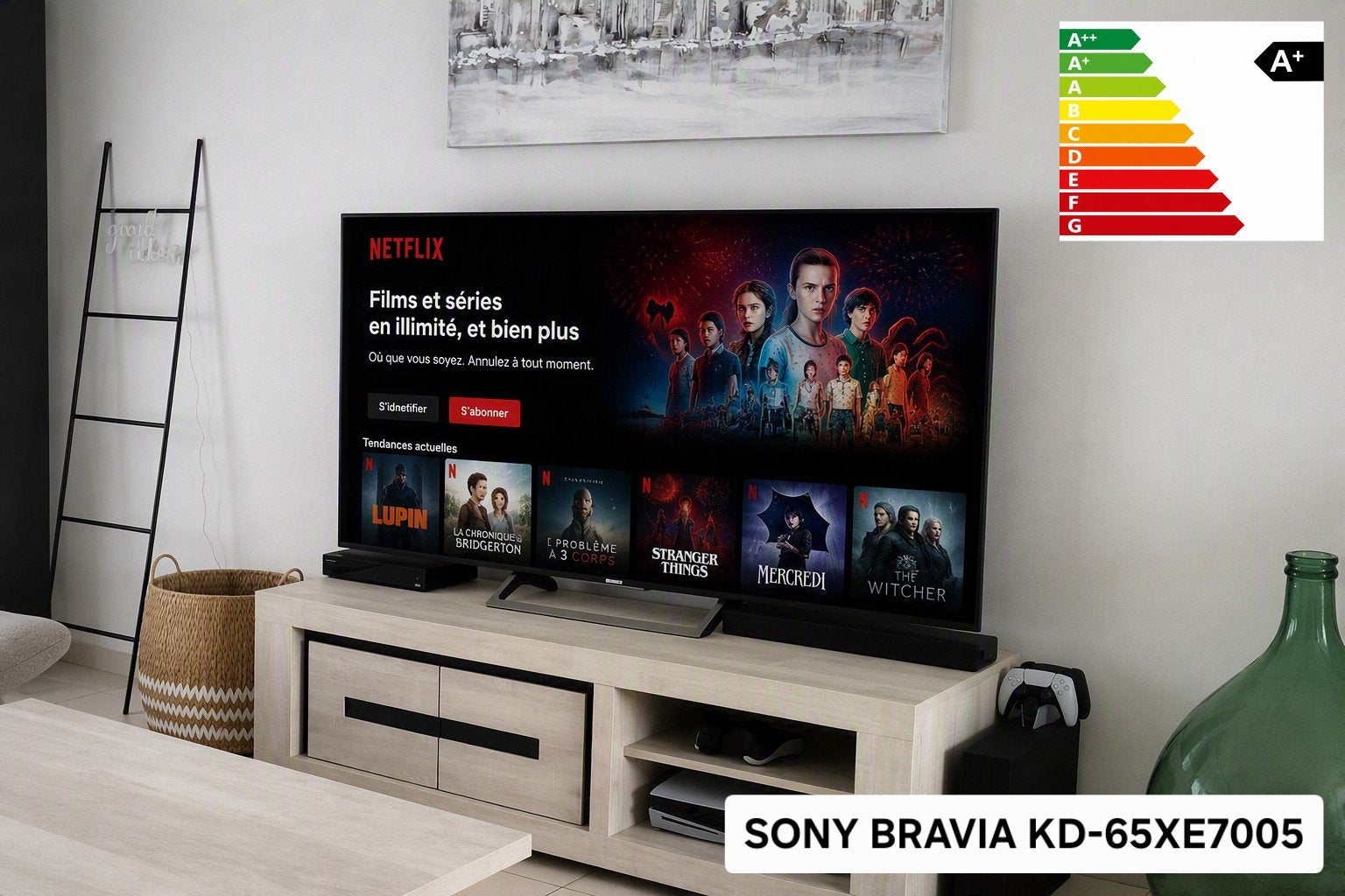 Sony Bravia KD-65XE7005 - Classe énergie: A+, LED, 50 Hz, Comme neuf, Enlèvement
