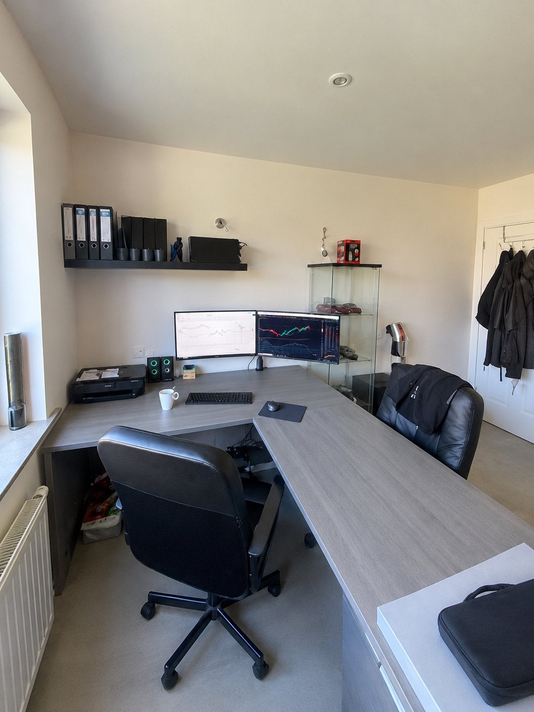 Bureau en L; bureau d’angle, Maison & Meubles, Enlèvement, Comme neuf, Bois, Bureau d'angle
