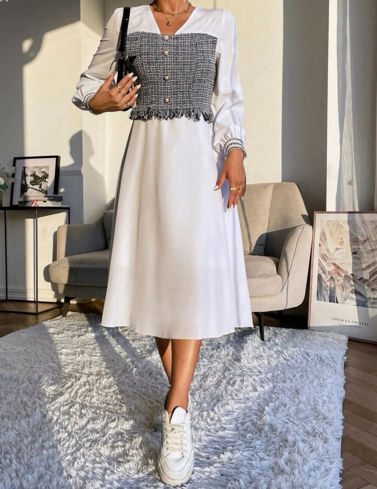 Jurk maat M, Kleding | Dames, Jurken, Ophalen of Verzenden, Nieuw, Maat 38/40 (M), Wit