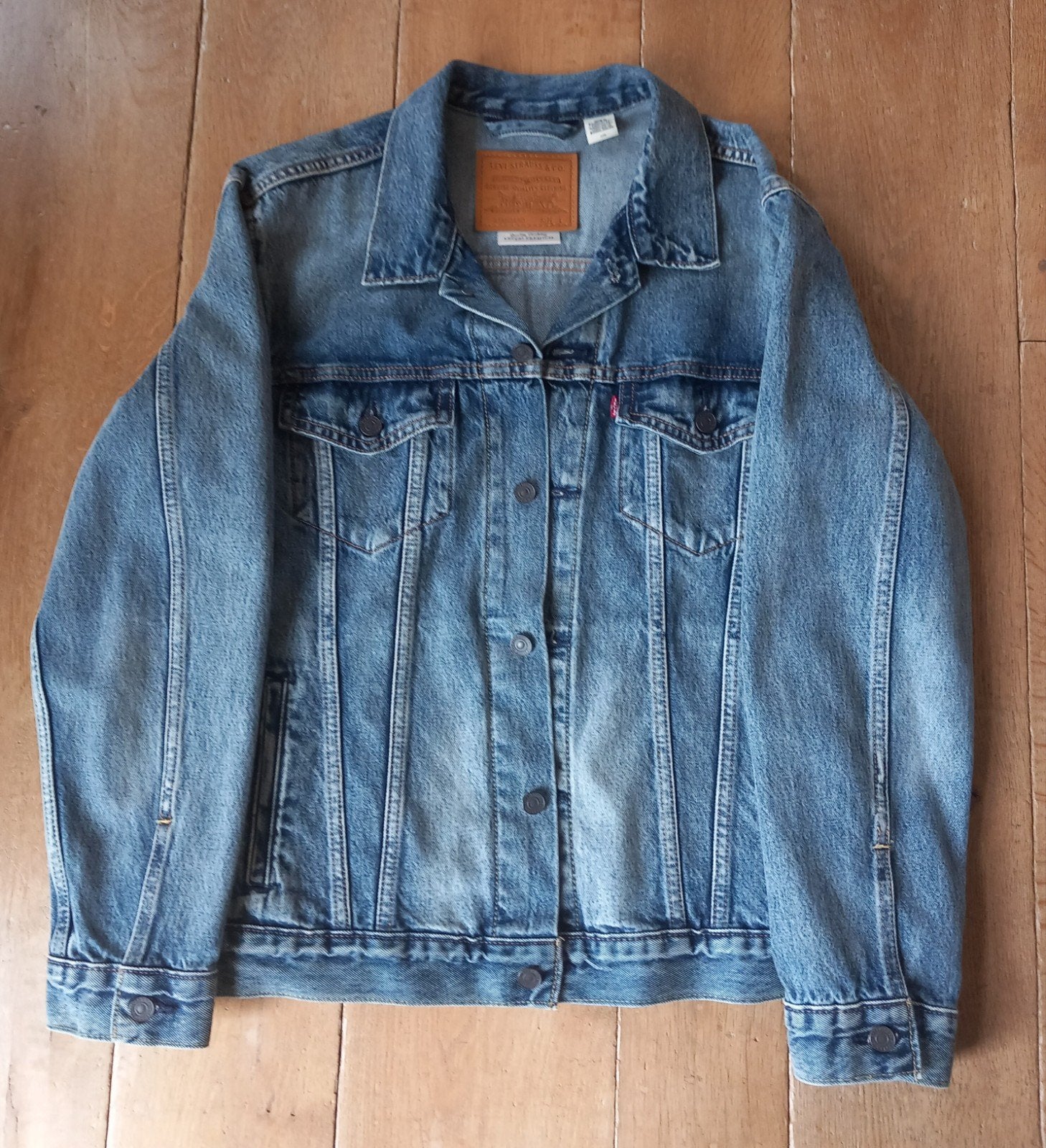 Levi's spijkerjas L nieuwstaat, Maat 52/54 (L), Levi's, Blauw, Nieuw