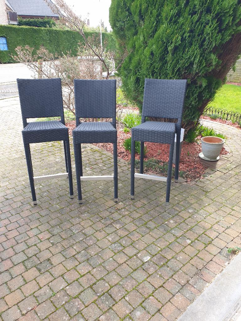 3 chaises hautes / tabourets de bar, Ophalen, Nieuw