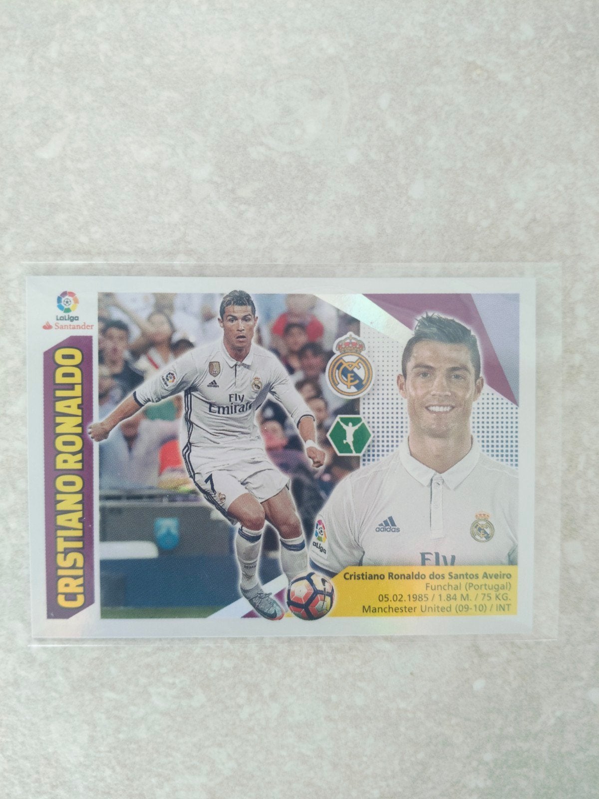 Panini sticker La Liga 2017-2018 Christiano Ronaldo, Ophalen of Verzenden, Sticker