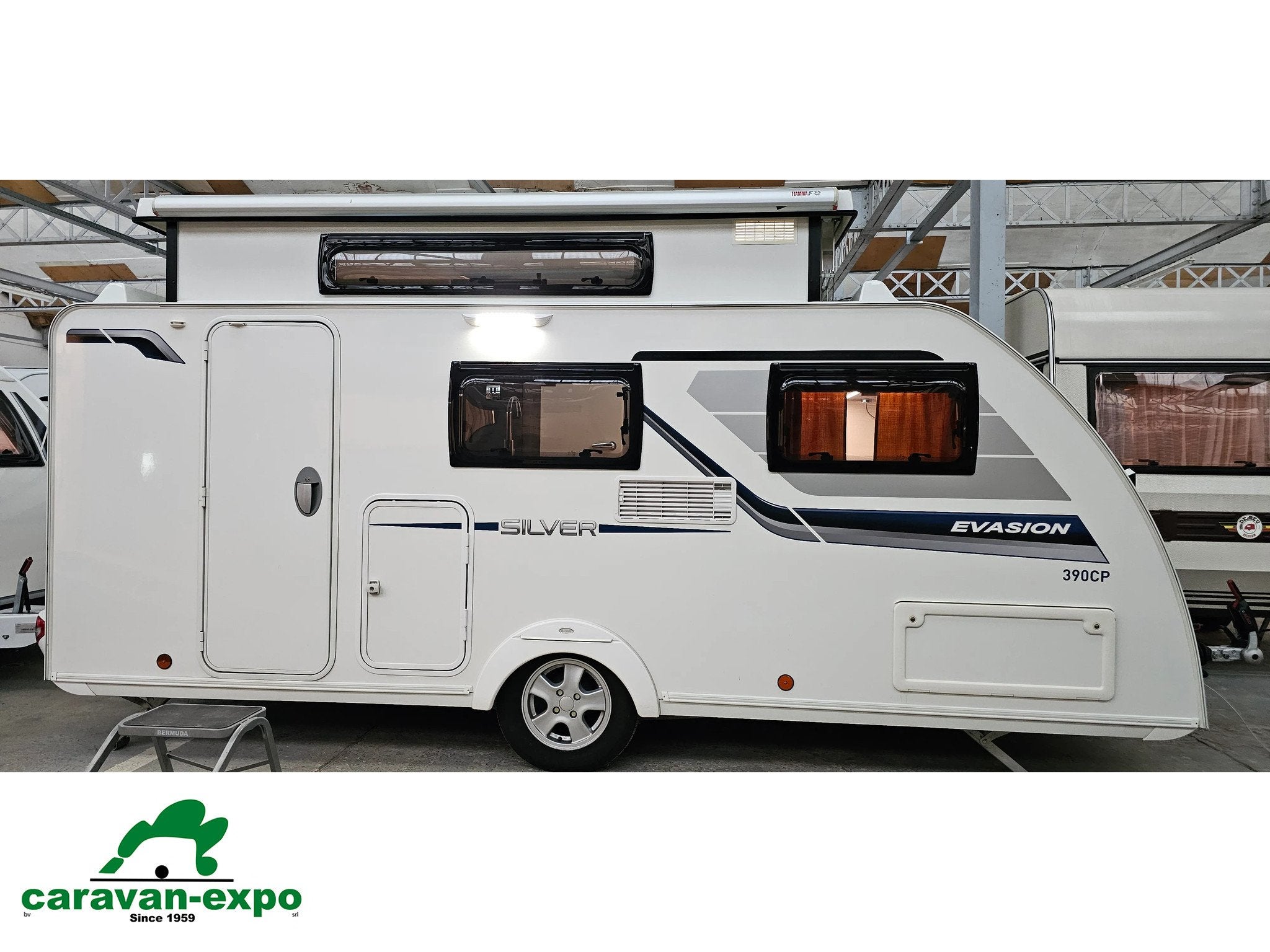 SILVER EVASION 390CP, Caravans en Kamperen, Caravans, Overige merken, Bedrijf, 750 - 1000 kg, 4 tot 5 meter