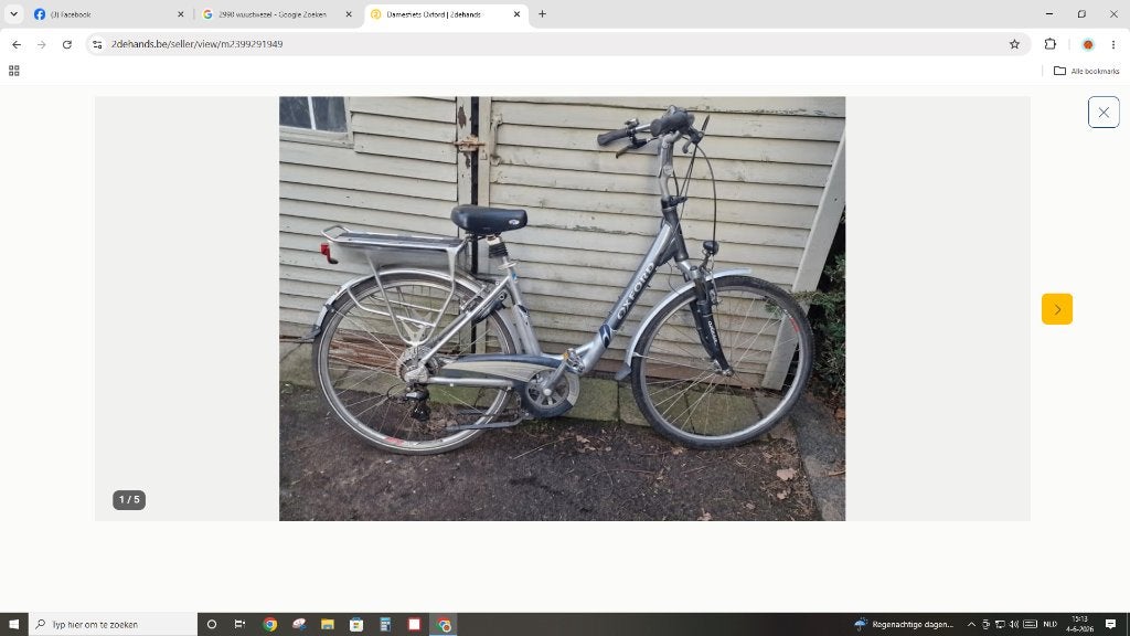 Damesfiets Oxford, Autres marques, Vitesses, Frein sur jante, Enlèvement