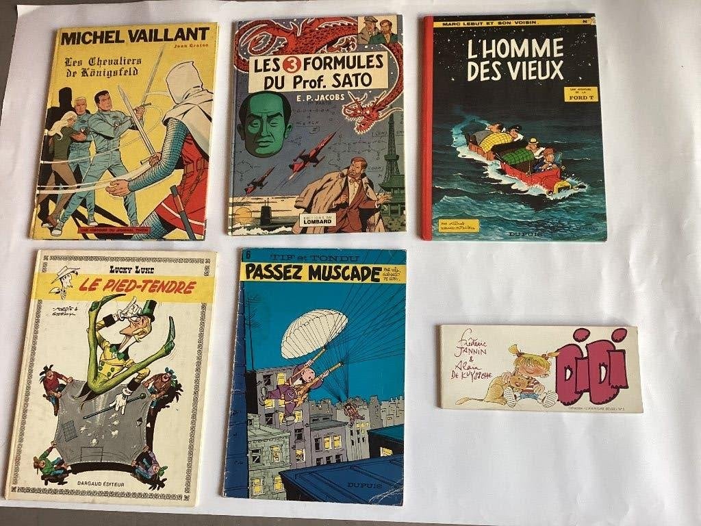 BD-lot de 6 bd anciennes avec EO et dédicace-bel etat, Livres, Plusieurs BD, Enlèvement ou Envoi, Utilisé, Divers auteurs
