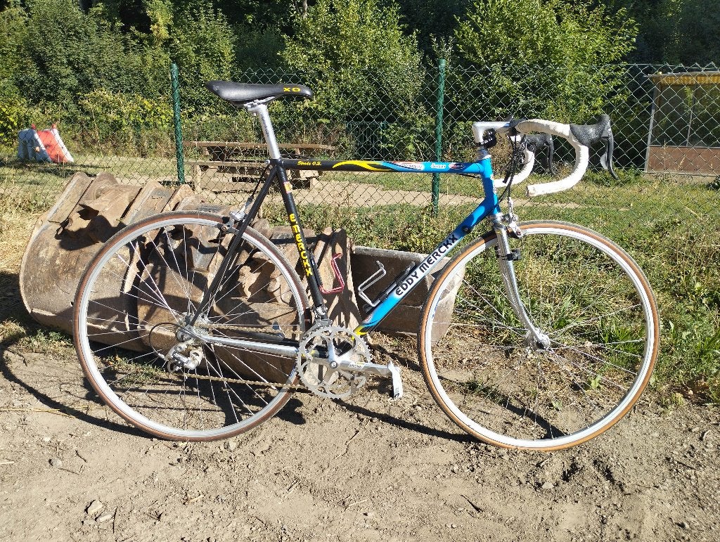 EDDY MERCKX Strada O.S. T56 vintage racefiets, Fietsen en Brommers, Gebruikt, Velgrem, Versnellingen, 53 tot 57 cm