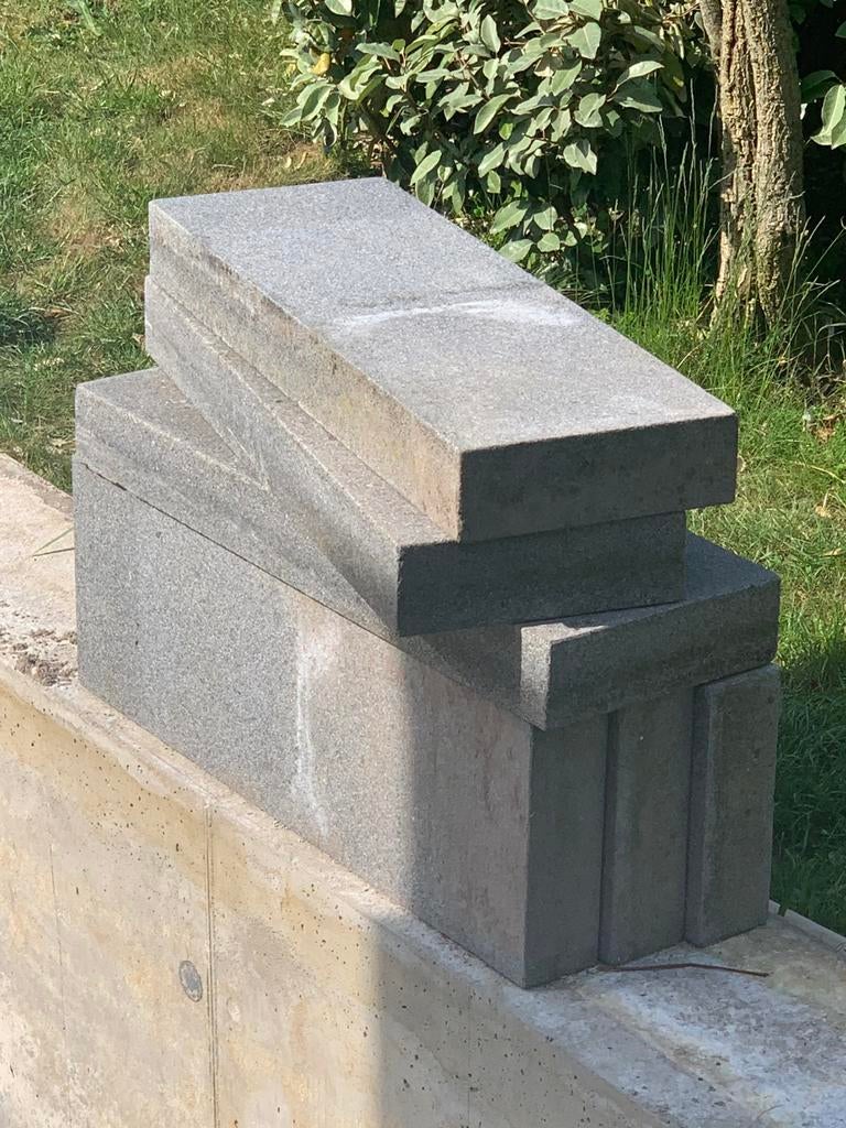 Arduin blauwsteen 6 stapstenen, Tuin en Terras, Ophalen, Zo goed als nieuw