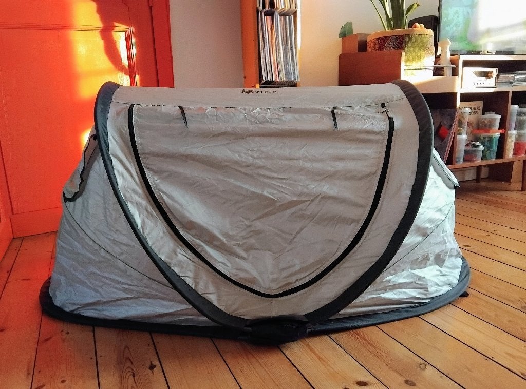Lit de voyage bébé pop-up avec matelas et sac, Enlèvement, Utilisé, Lit de voyage
