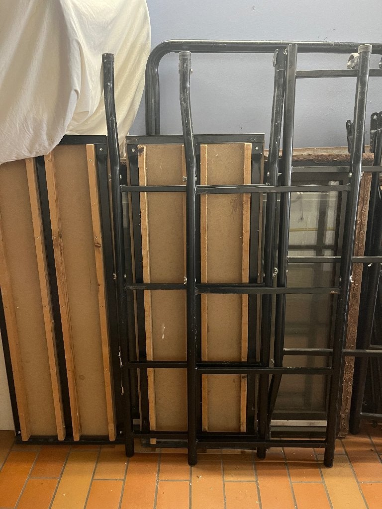 Petite échafaudage, Doe-het-zelf en Bouw, Ladders en Trappen, Ophalen, Gebruikt, Opvouwbaar of Inschuifbaar, Minder dan 2 meter