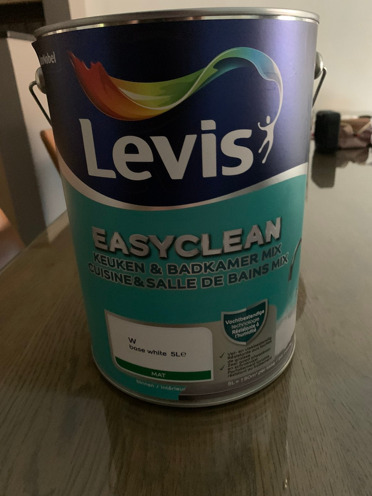 Muurvast levis easy clean 5 liter grijs, Ophalen of Verzenden, Nieuw, Grijs