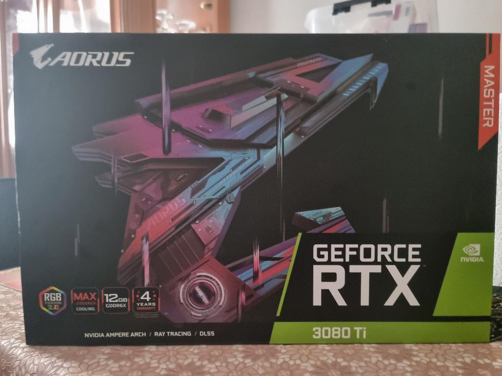 Je vends carte graphqiue RTX 3080 Ti 12GB AORUS Master, Informatique & Logiciels, Cartes vidéo, Enlèvement ou Envoi, GDDR6, PCI-Express 4