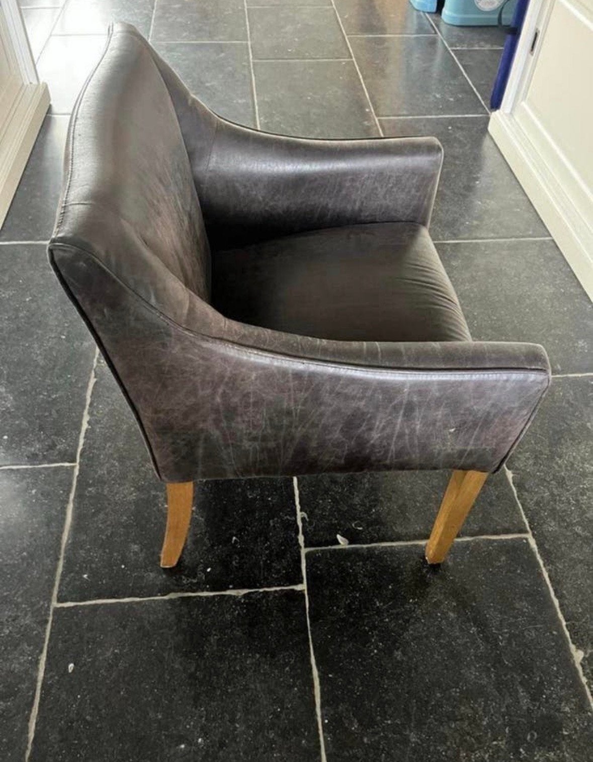 5 riviera maison saville row arm dining chair leer pellini, Ophalen, Zo goed als nieuw, Leer