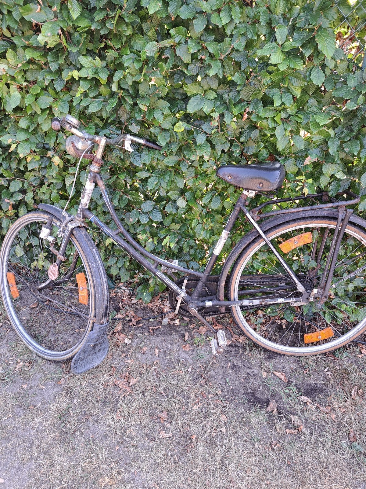 oude damesfiets west vlaamse leeuw, Fietsen en Brommers, Ophalen