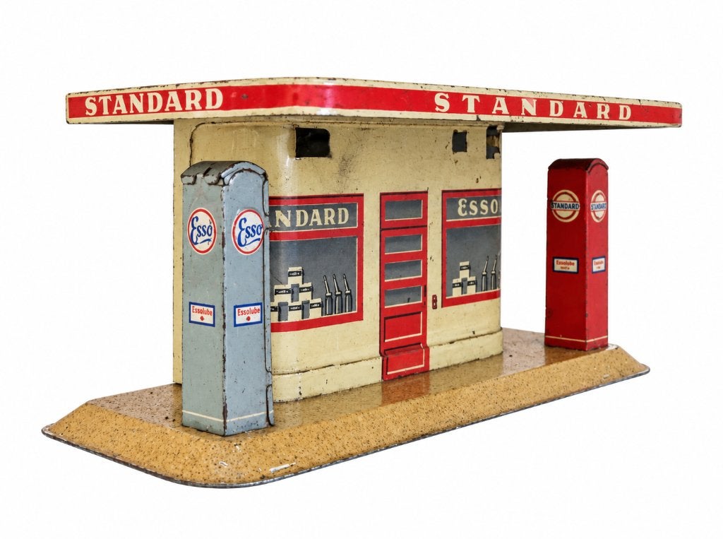 Antiek blikken speelgoedtankstation Tippco  jaren 1930, Ophalen of Verzenden