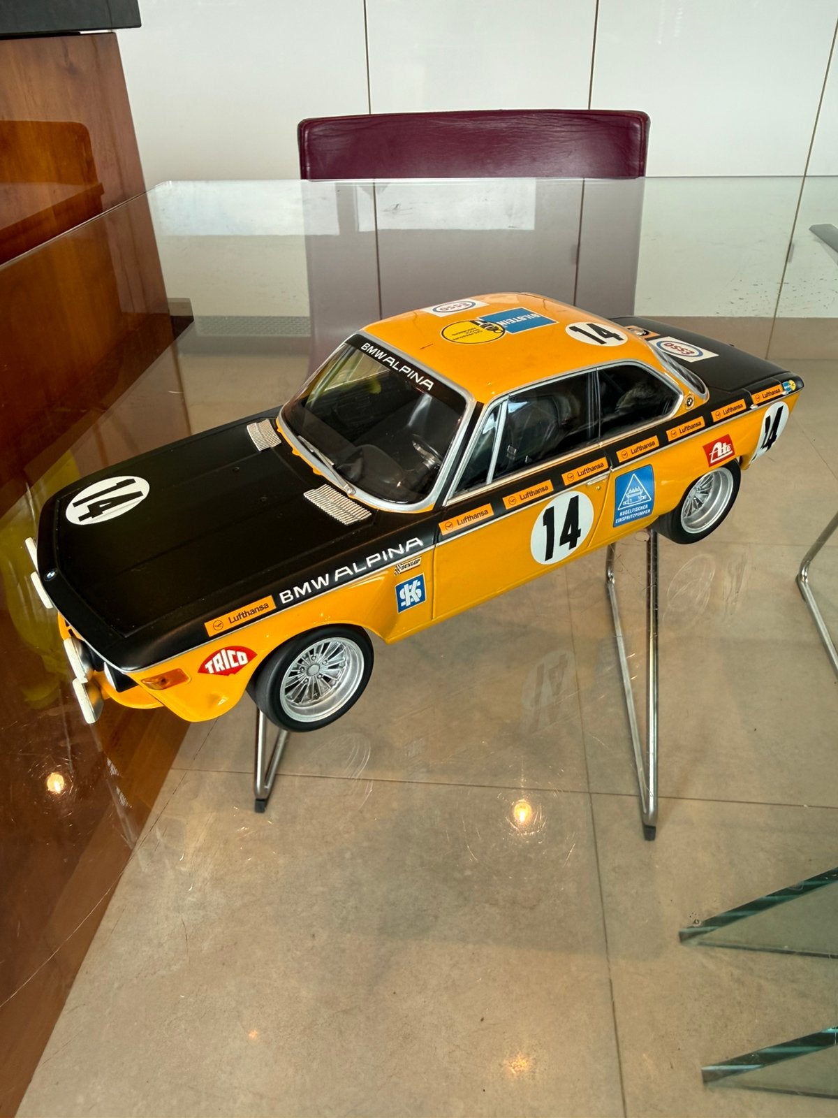 BMW 2800 CS nr. 14 Winnaar 24h Spa 1970 1/18 Minichamps, Ophalen of Verzenden, Zo goed als nieuw, Auto, MiniChamps