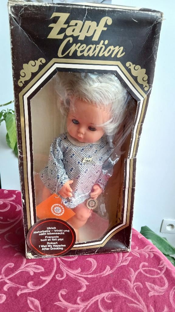 Duitse vintage poppetje van vinyl, Ophalen of Verzenden, Nieuw, Pop