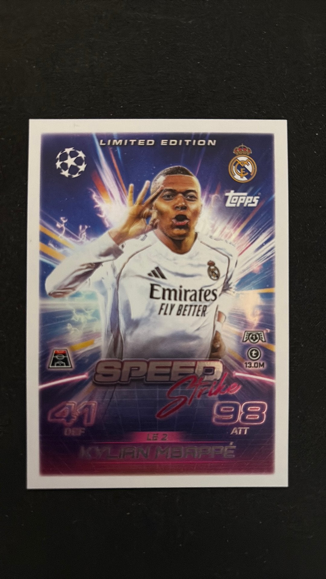Match attax - Mbappe Kylian, Enlèvement