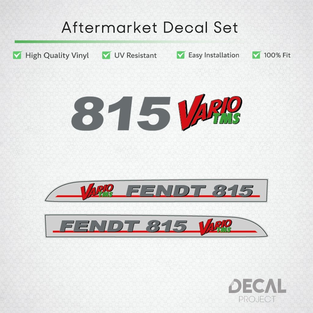 Vervangende Stickers Fendt 815 - 824, Verzenden