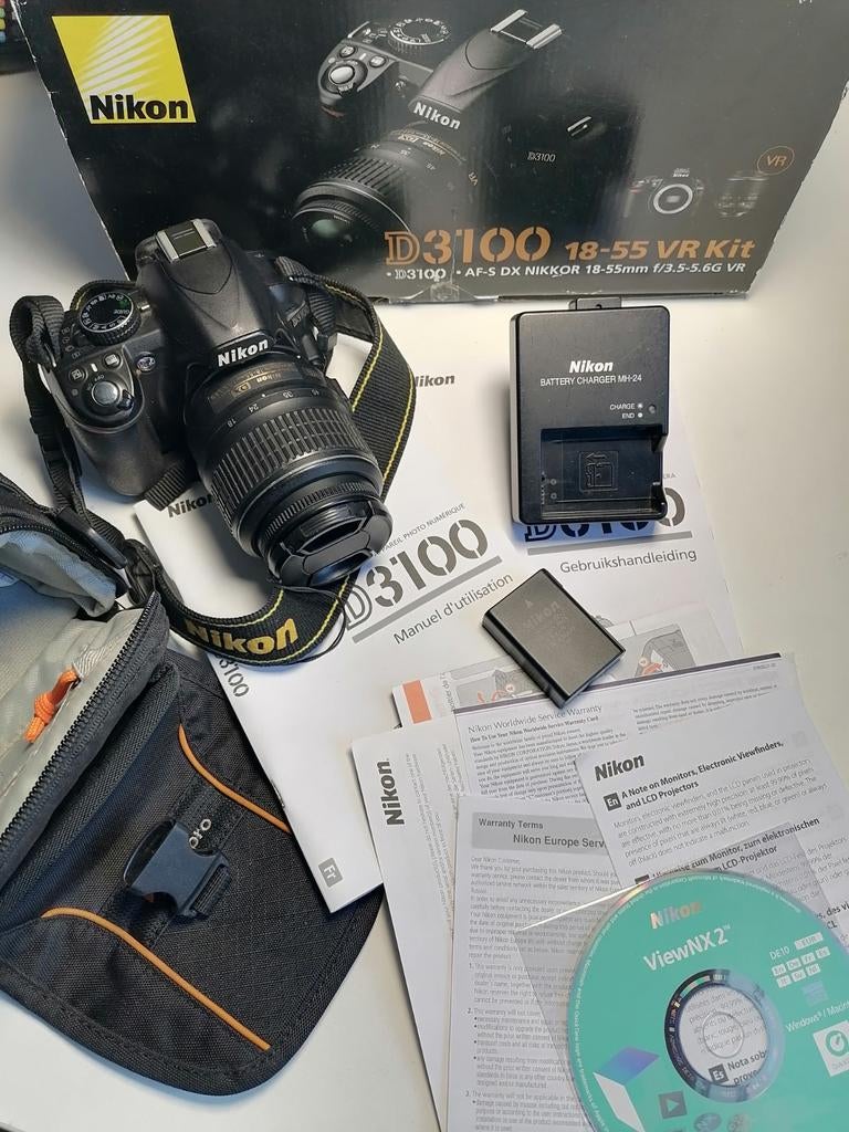 Nikon D3100 peu utilisé, TV, Hi-fi & Vidéo, Appareils photo numériques, Enlèvement ou Envoi, Comme neuf, Compact, Nikon