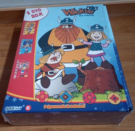 "Wickie de Viking" 3x DVD ZGAN, Ophalen of Verzenden, Zo goed als nieuw