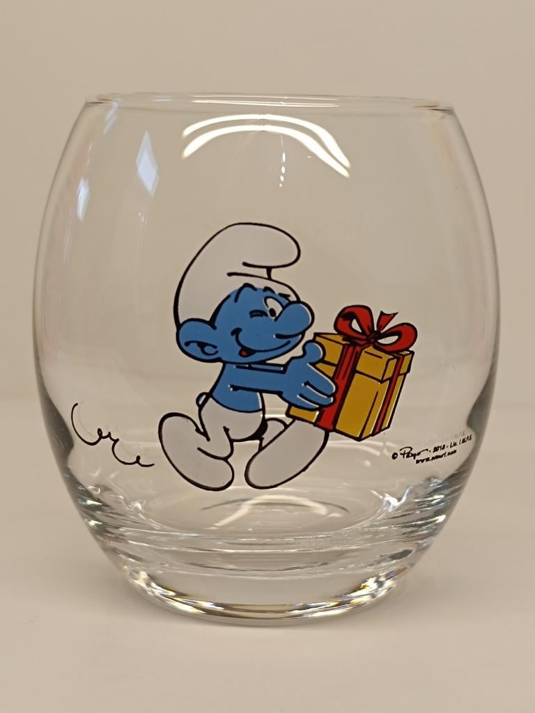 Smurfen Peyo Lolsmurf 2018 glas, Verzamelen, Smurfen, Ophalen of Verzenden, Lolsmurf