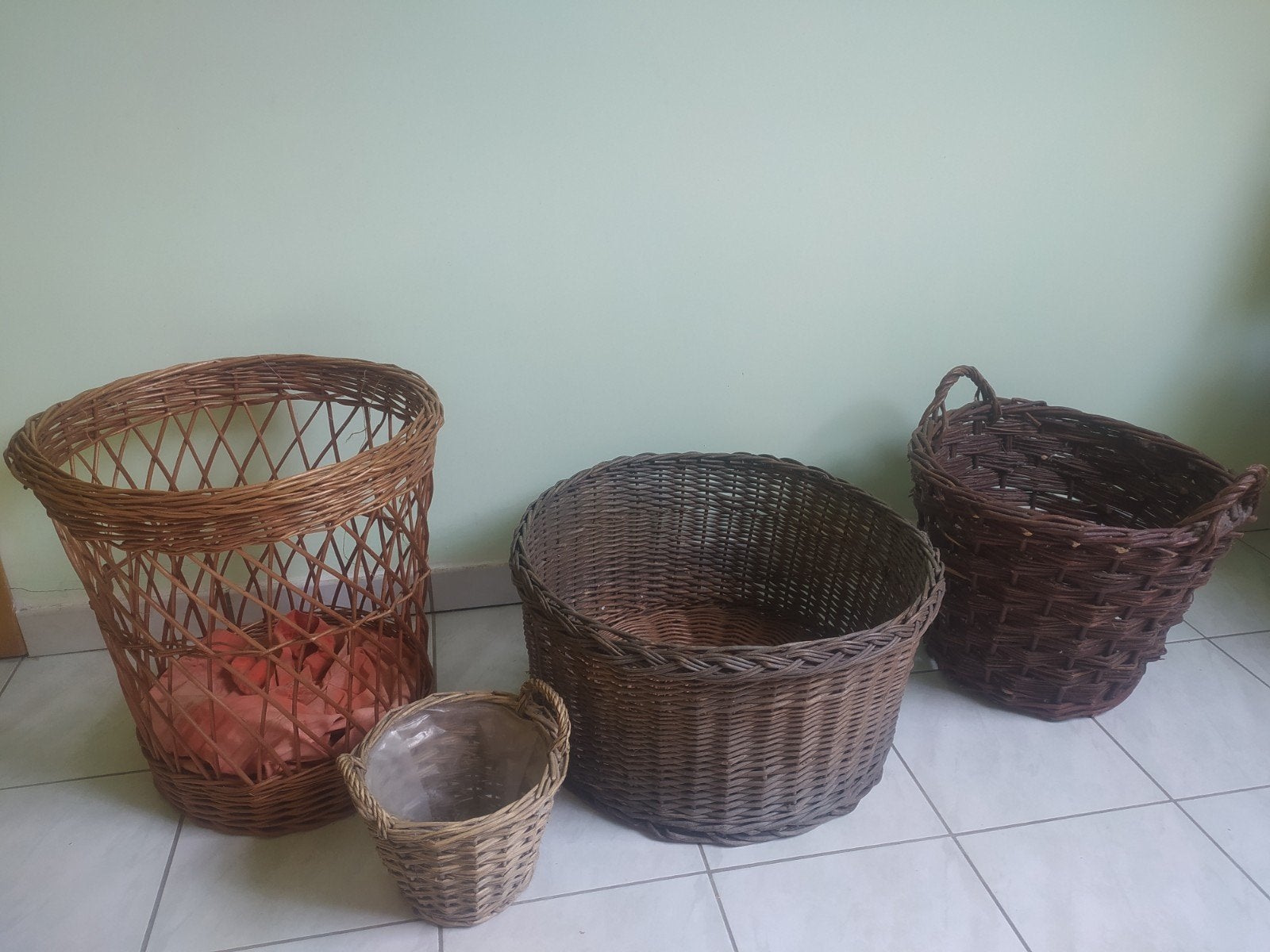 panier(s) en osier, Ophalen, Riet, Mand