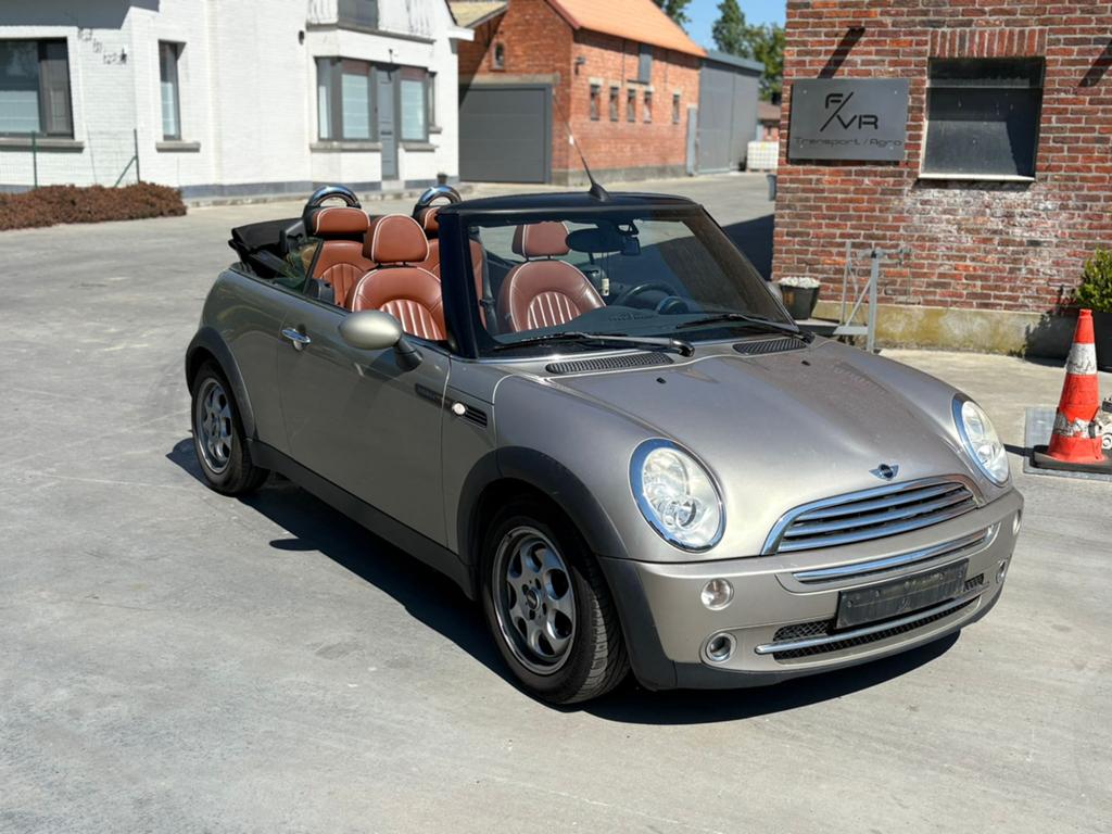 Mini Cabrio 1.6 benzine Blanco Gekeurd Voor Verkoop, Auto's, Mini, Voorwielaandrijving, Cabriolet, Leder, Handgeschakeld