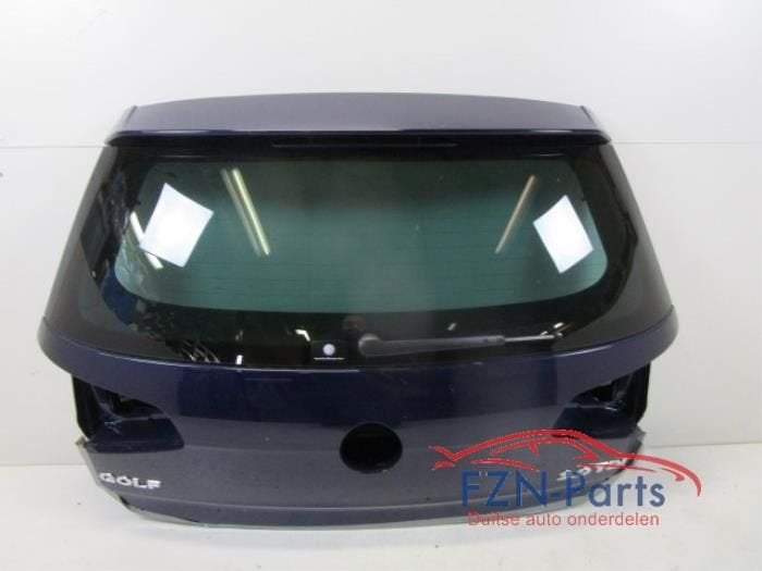 VW Golf 7 Achterklep Privacy Glas LC5B, Ophalen of Verzenden, Gebruikt, Achter, Achterklep