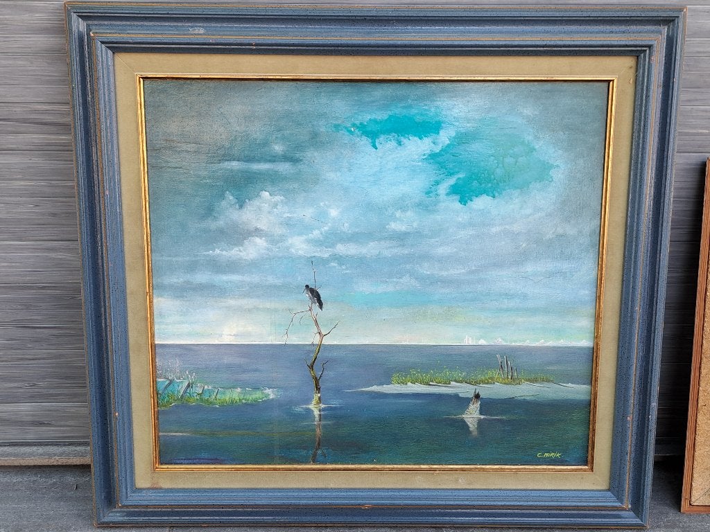 huile sur panneau signe mirik, Enlèvement ou Envoi, Panneau