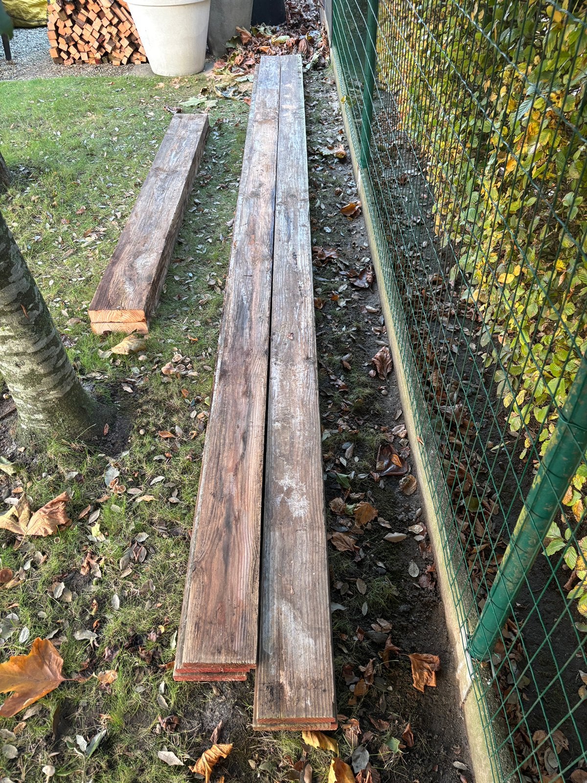 Lot douglas hout, Jardin & Terrasse, Enlèvement, Utilisé, 250 cm ou plus, Poutres