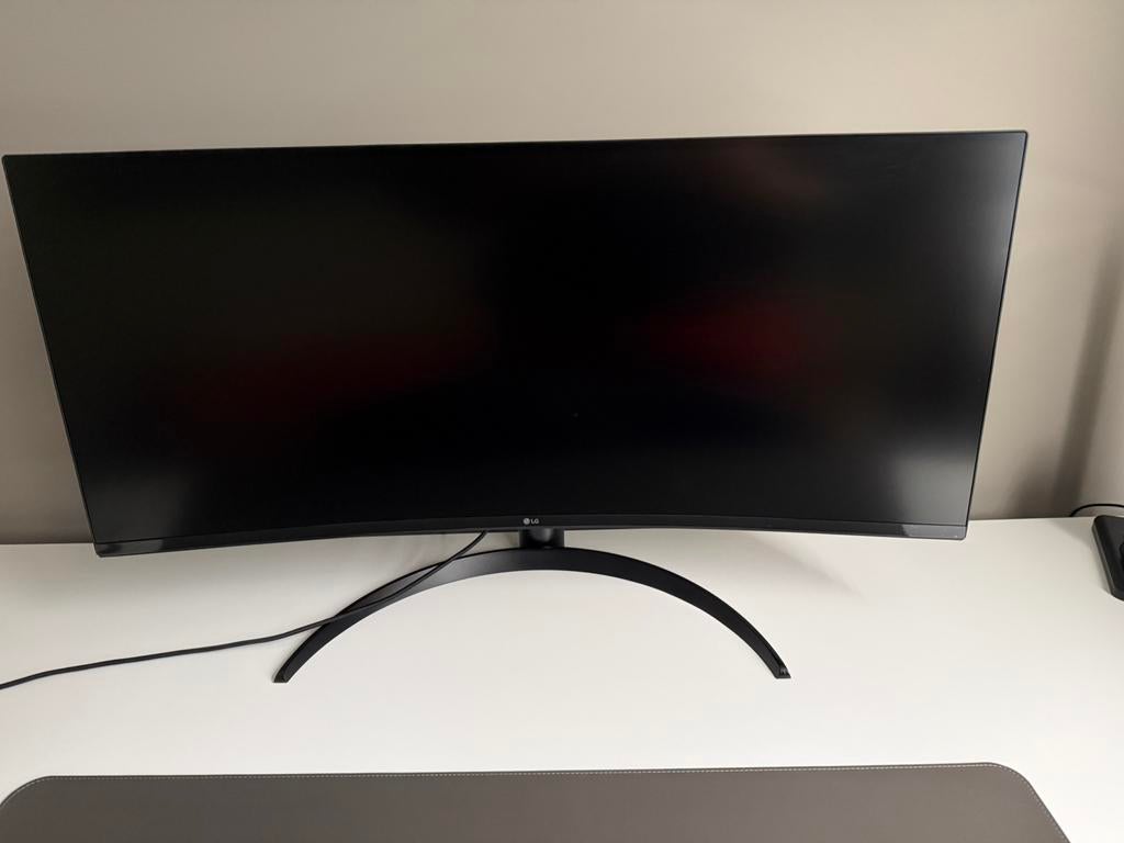 LG 34WR55QK-B - Moniteur ultra-large incurvé QHD, Enlèvement, Comme neuf, LG