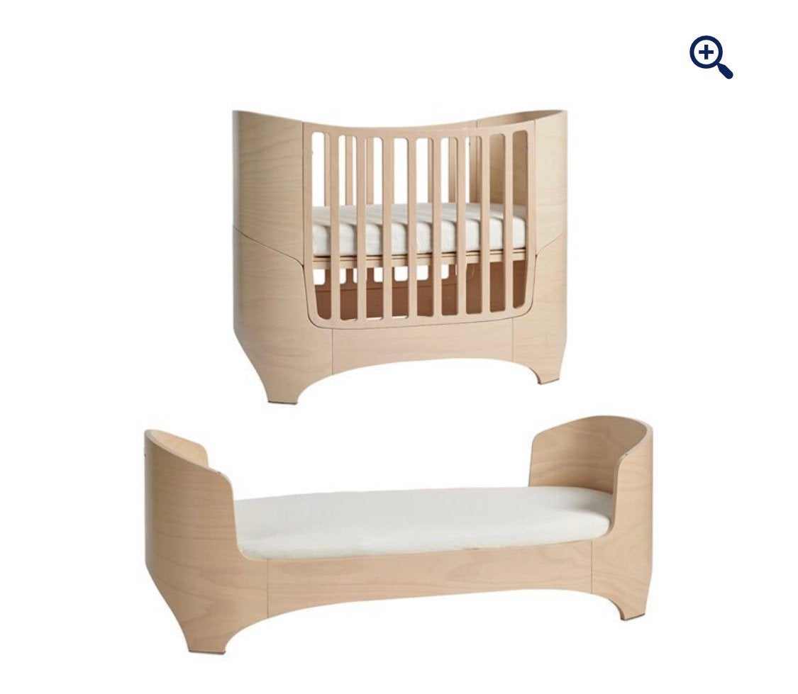 Leander groeibed - wit, Kinderen en Baby's, Ophalen, Gebruikt, Minder dan 140 cm, Lattenbodem