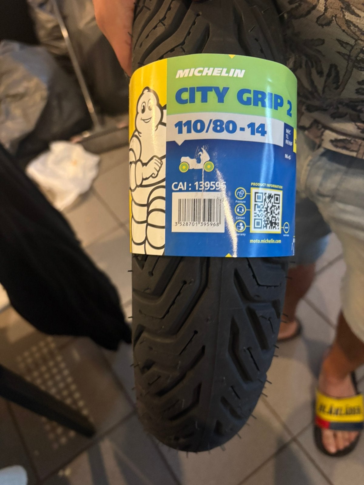 Pneu scooter Michelin City Grip 2 110/80-14 – neuf, Enlèvement
