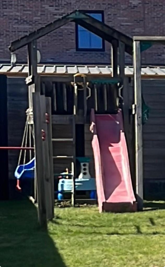 Speelhuisje hout Jungle Gym, Kinderen en Baby's, Speelgoed | Buiten | Speelhuisjes, Ophalen, Gebruikt, Hout