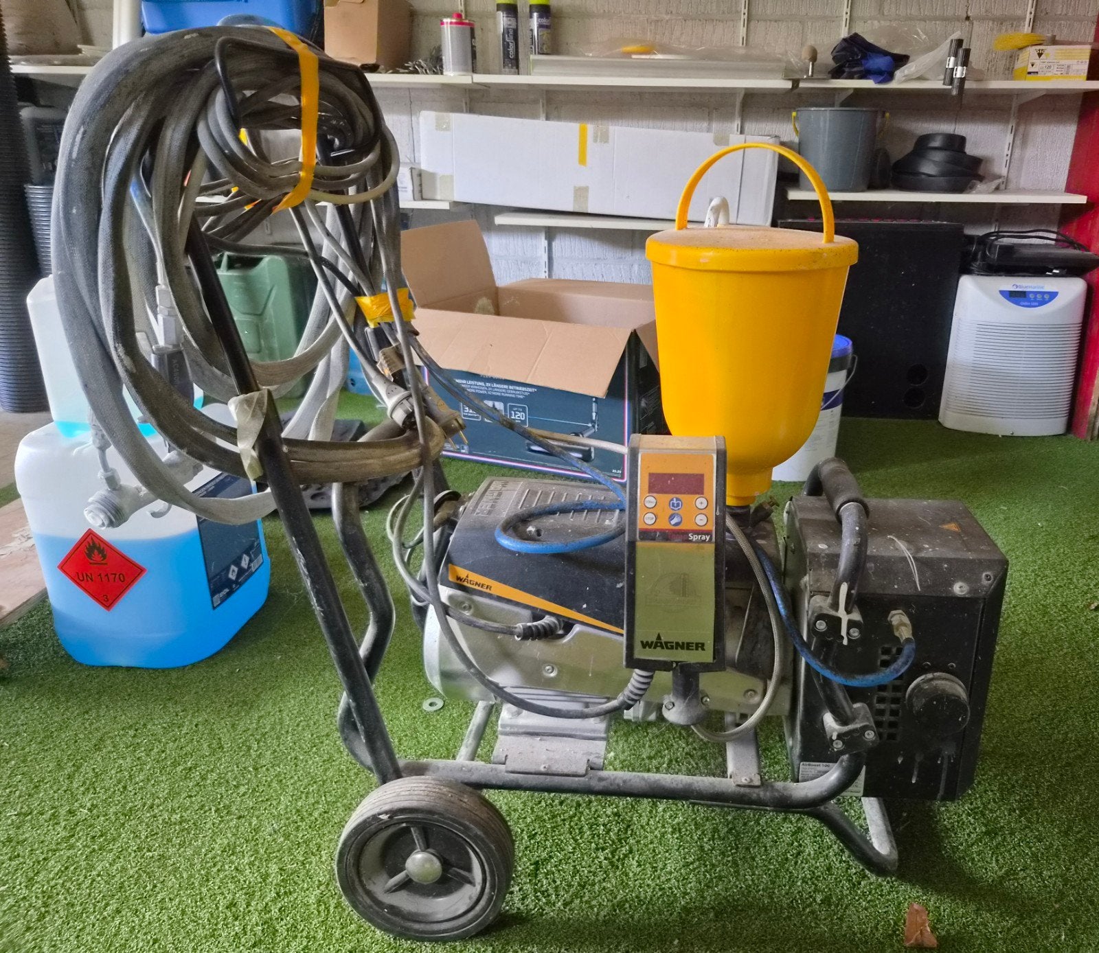 Wagner spuitmachine, Doe-het-zelf en Bouw, Schildersmaterialen, Ophalen, Zo goed als nieuw, Verfspuit of Verfpomp