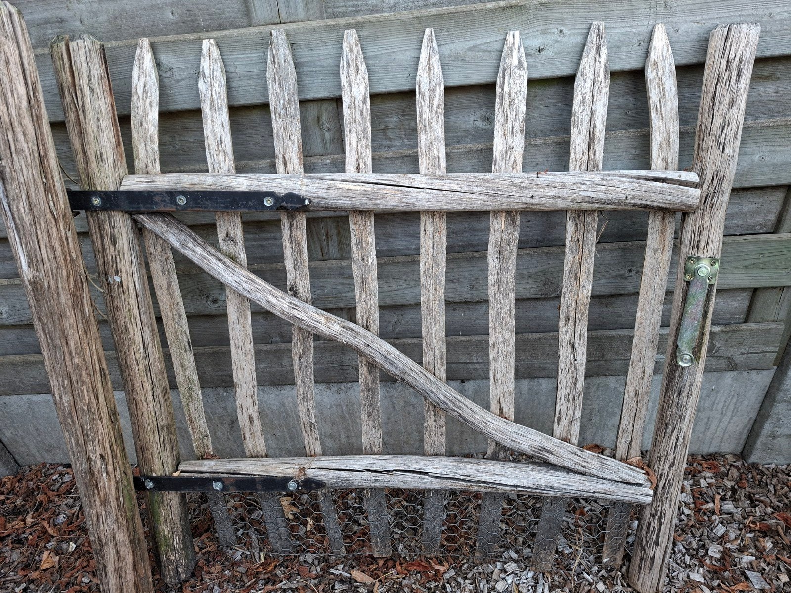 kastanje houten poort 1m x1m, Tuin en Terras, Ophalen