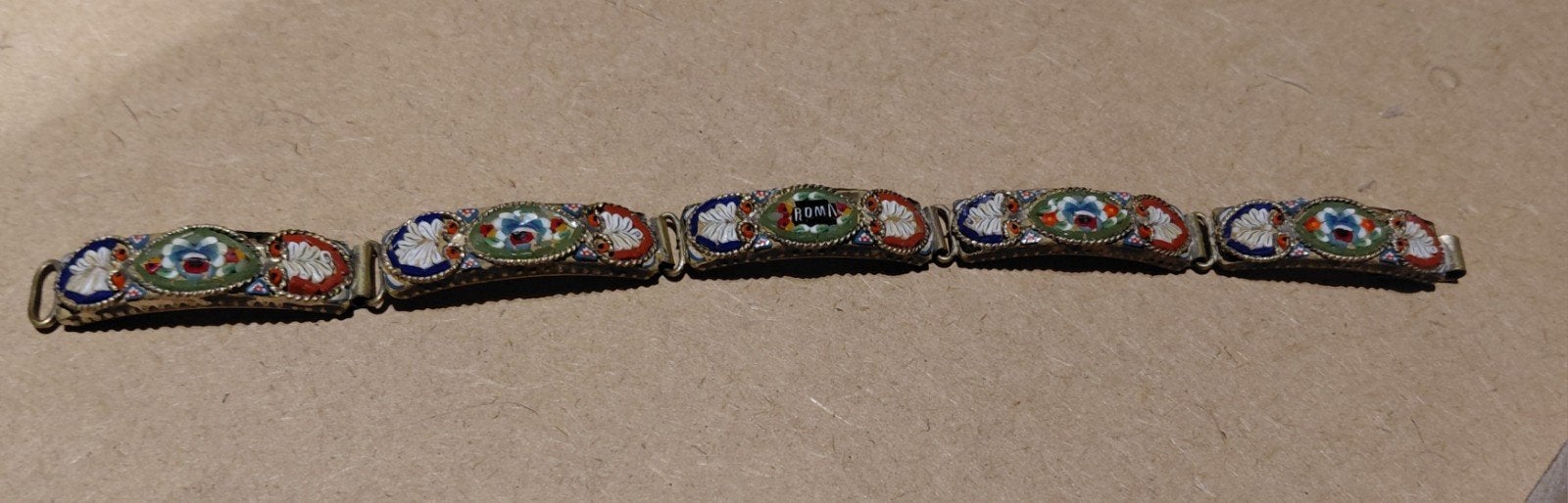 bracelet vintage en micro mosaïque, Bijoux, Sacs & Beauté, Enlèvement ou Envoi, Bracelet