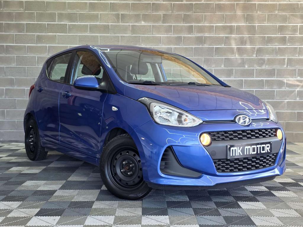 Hyundai i10 1.0 ESSENCE 67CV - 1ER MAIN - 5 PORTES -CITA, Auto's, Voorwielaandrijving, Stof, Gebruikt, Blauw