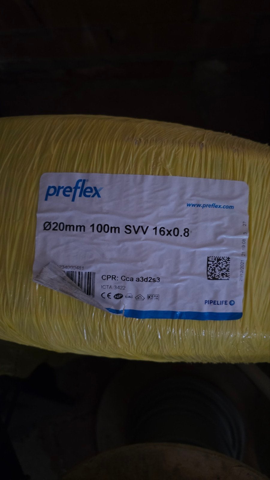 Preflex svv 16x0.8 Halve rol (+/-60m), Enlèvement