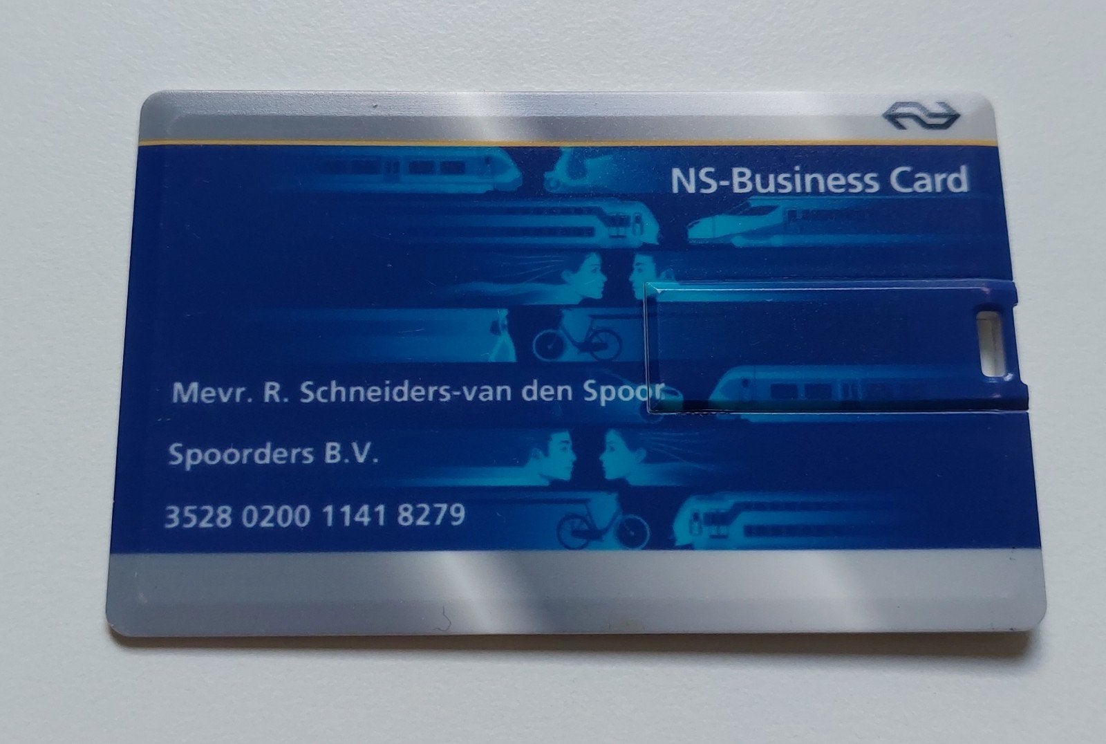 Carte de visite USB NS (1 Go) sous la forme d'un OV-Pas, Informatique & Logiciels, Clés USB, Enlèvement ou Envoi, Neuf, NS, 1 GB ou moins